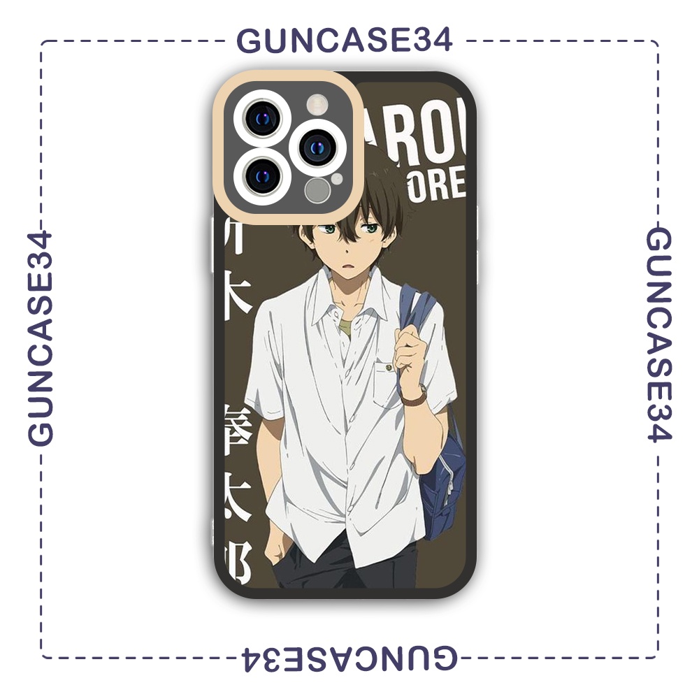 Ốp iphone cạnh vuông Guncase34 oreki houtarou anime hyouka 6/6s/7/7plus/8/8plus/x/xr/xs/11/12/13/pro/plus/promax/14prm