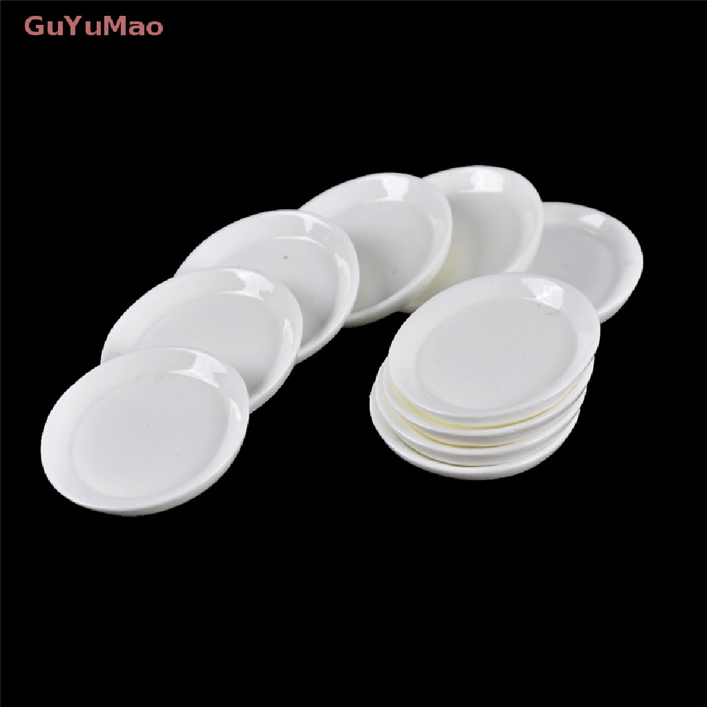 Set 10 Khay Đựng Thức Ăn Mini Bằng Nhựa Resin Cho Nhà Búp Bê