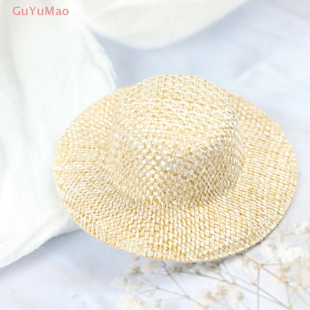 Bộ 2 Nón Rơm Đan Thủ Công Mini Trang Trí Nhà Búp Bê