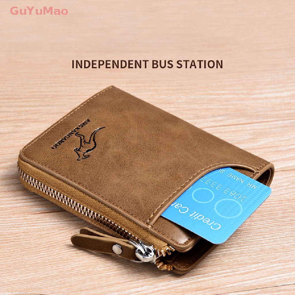 [cxGUYU] Ví Đựng Thẻ RFID Nhiều Ngăn Có Khóa Kéo