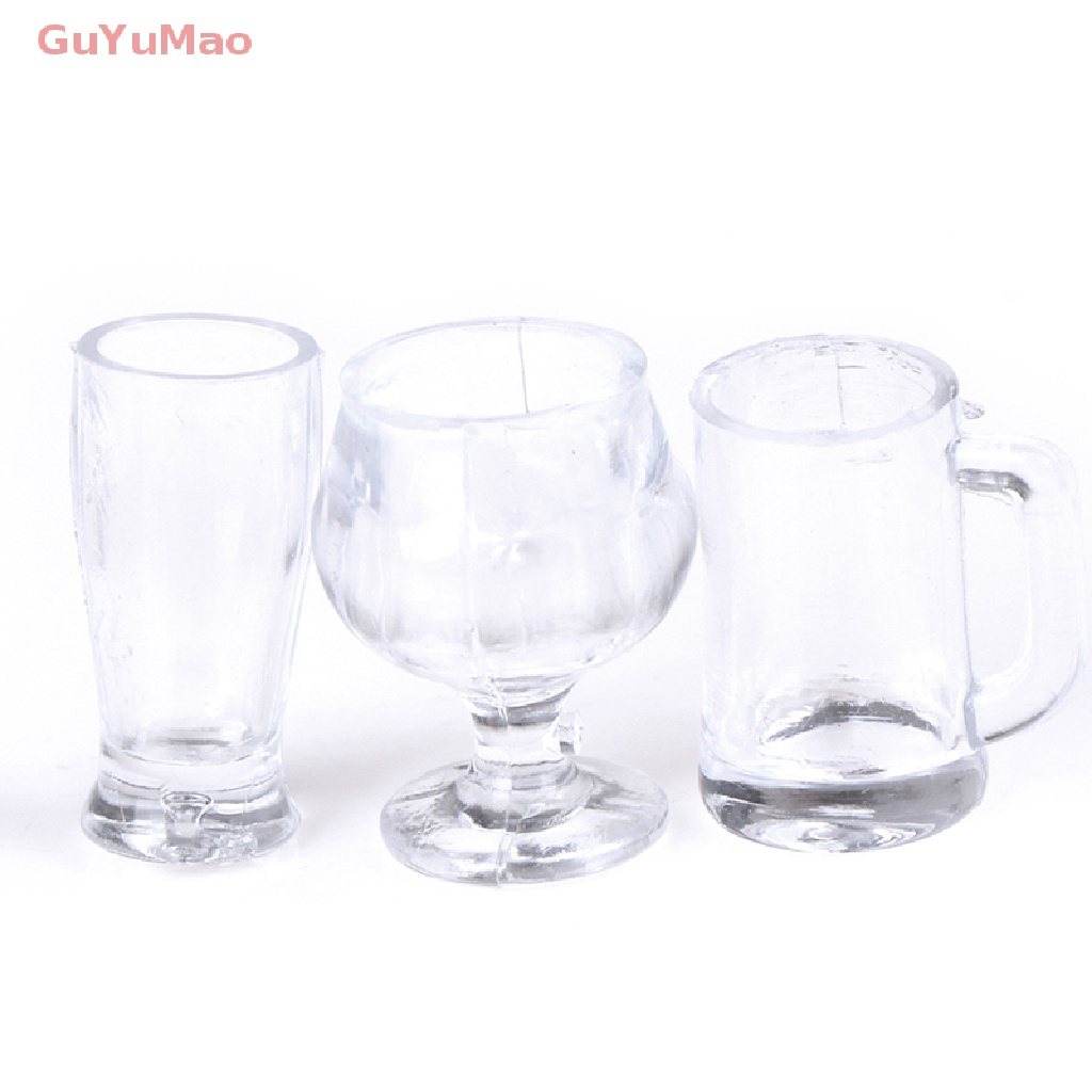 Bộ 17 Dụng Cụ Bàn Ăn Trong Suốt Cho Nhà Búp Bê Tỉ Lệ 1: 12