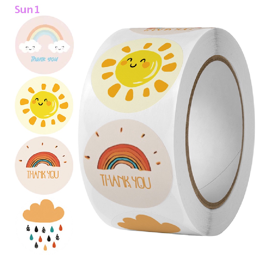 Sun1 &gt; Nhãn Dán Hoạt Hình Thank you Cho Bé