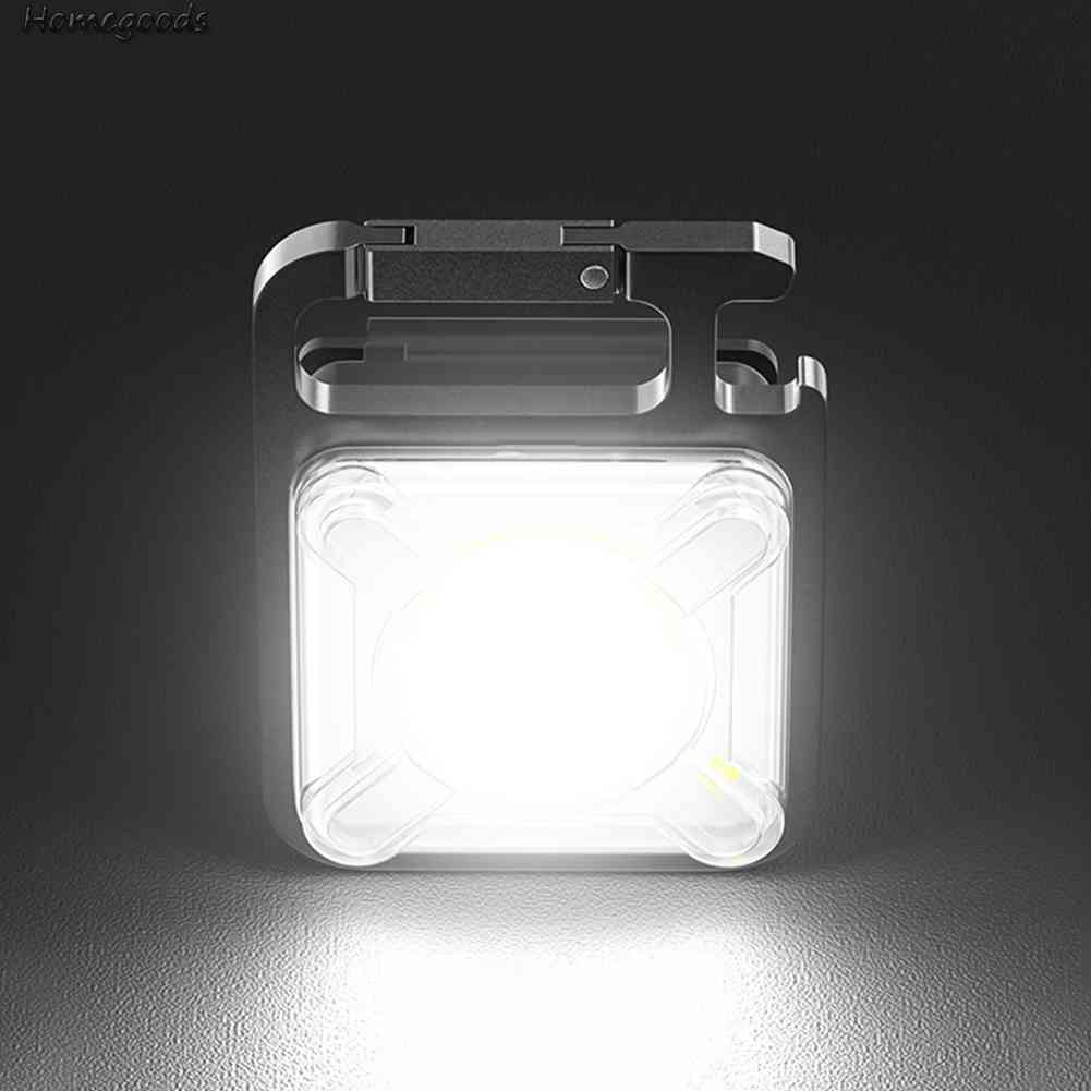 Đèn LED COB SMD Mini Có Móc Khóa Dùng Mở Nắp Chai Khi Đi Cắm Trại / Leo Núi
