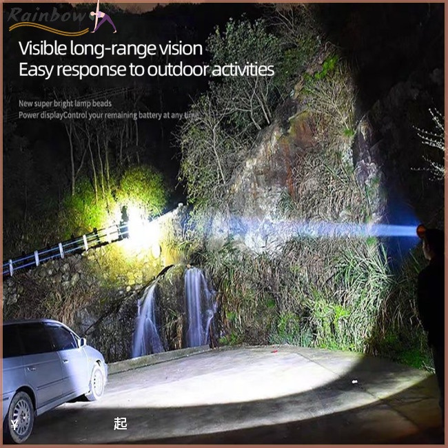 Đèn Led Đội Đầu Siêu Sáng Chống Thấm Nước Có Thể Sạc Lại Tiện Dụng Khi Đi Câu Cá / Leo Núi