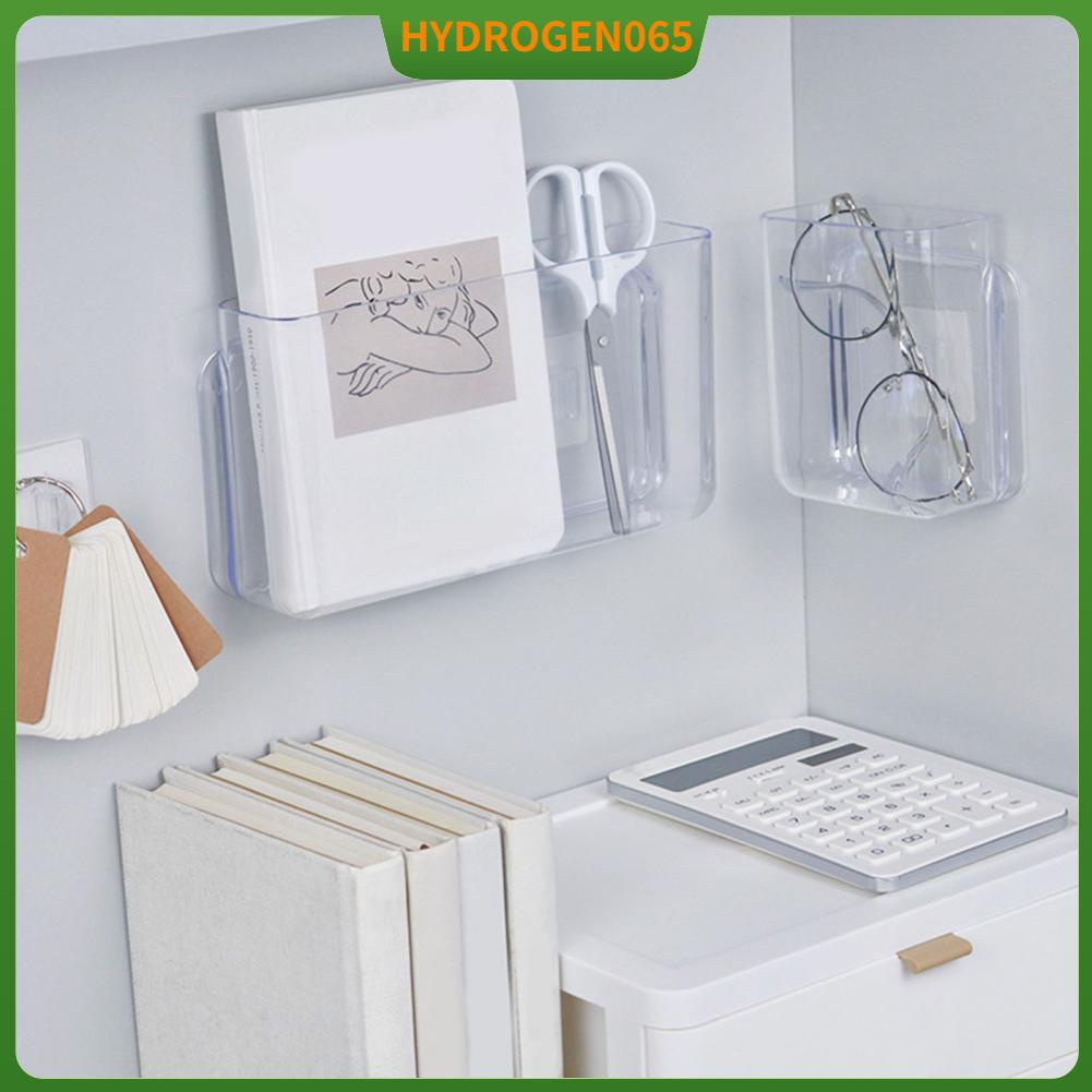 Hydrogen065 Keo Lưu Trữ Thùng Nhựa Trong Suốt Treo Tường Nổi Giá Đỡ Bàn Làm Việc Nhà Tổ Chức Cho Phòng Ngủ Tắm