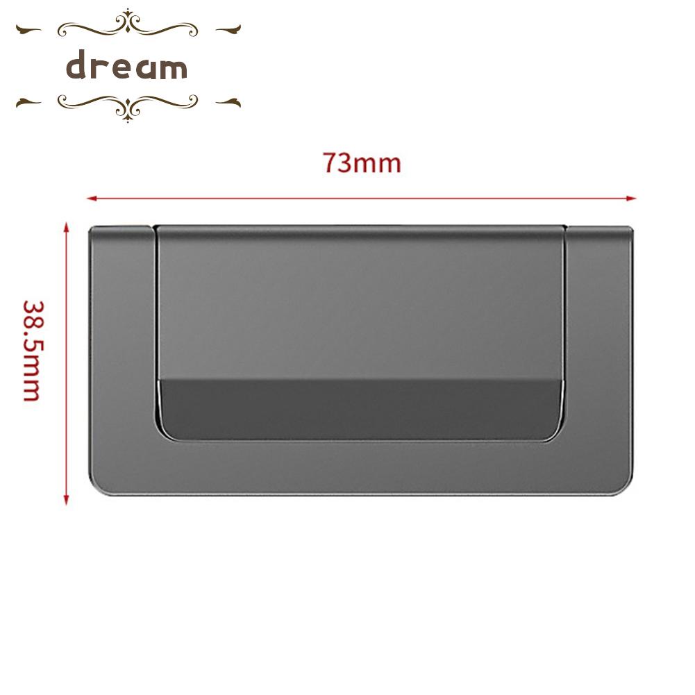 【DREAMLIFE】Zinc Alloy✅Concealed Handle Tatami For Furniture Handle Drawer Bedside Cabinet