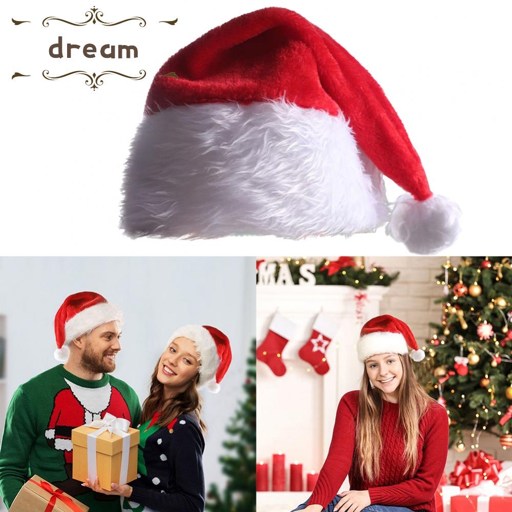 【DREAMLIFE】Santa Hat Material Christmas Decorations Durable Glowing High Quality.