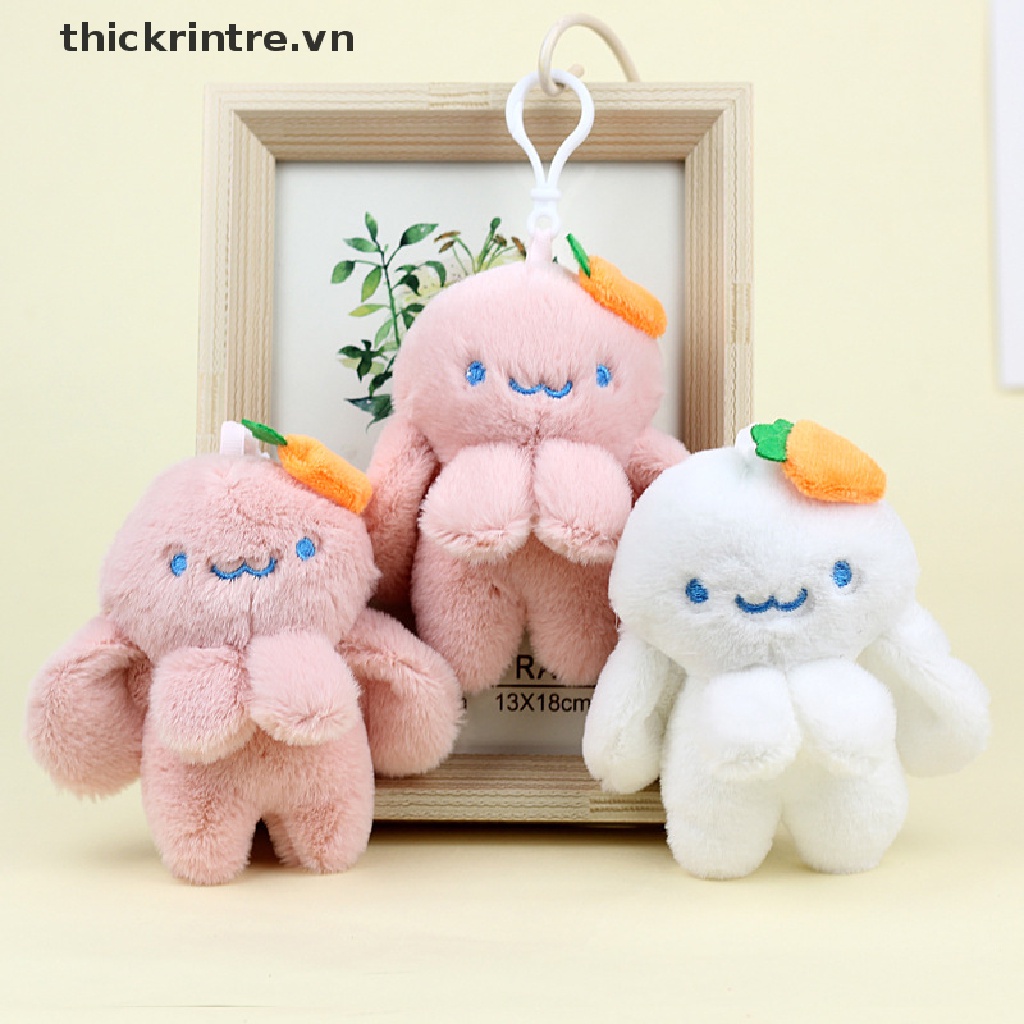 Móc Khóa Hình Bạch Tuộc / Thỏ Nhồi Bông Đáng Yêu