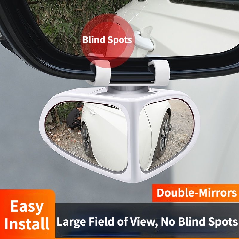 Gương Chiếu Hậu Xoay 360 Độ Cho Xe Hơi° Gương Chiếu Hậu Tròn Nhỏ HD Góc Rộng Có Thể Điều Chỉnh Hỗ Trợ Đảo Chiều