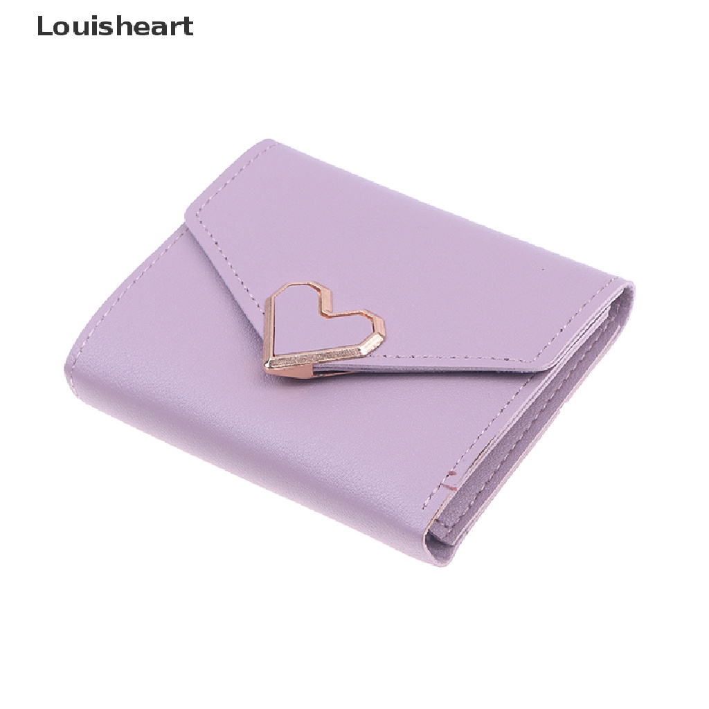 1 Ví Đựng Tiền Xu Louisheart Mini In Họa Tiết Trái Tim Xinh Xắn Dành Cho Nữ
