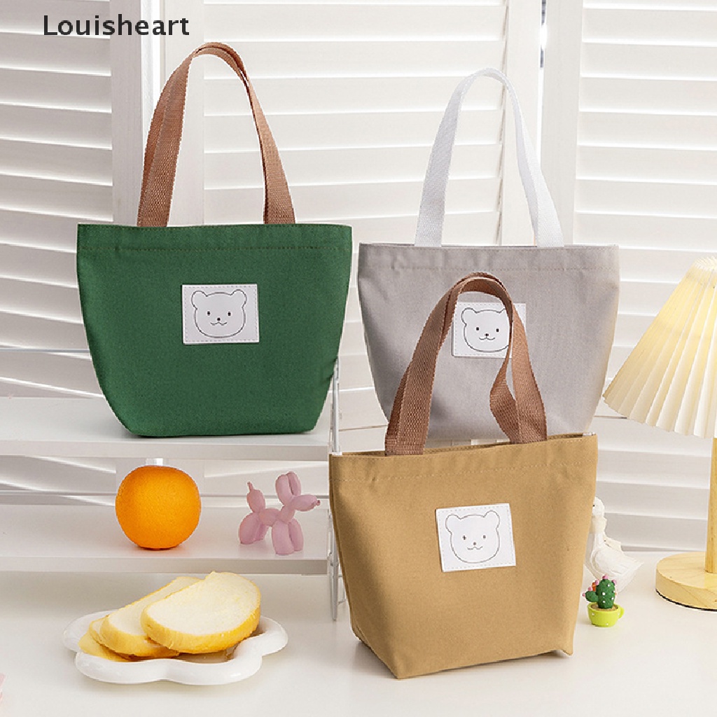Louisheart Túi Xách Tay Bằng Vải canvas In Hình Hoạt Hình Dành Cho Nữ