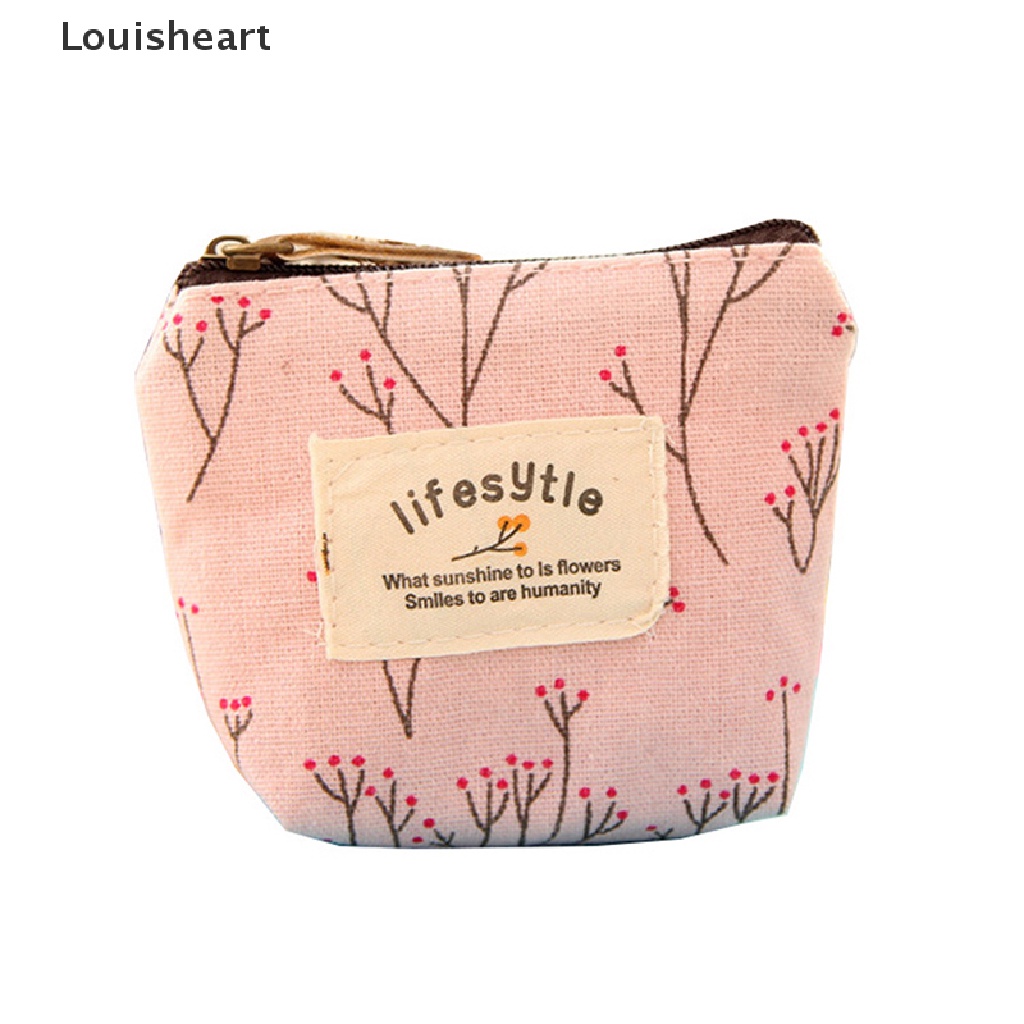 Ví Đựng Tiền Xu Louisheart Họa Tiết Hoa Thời Trang