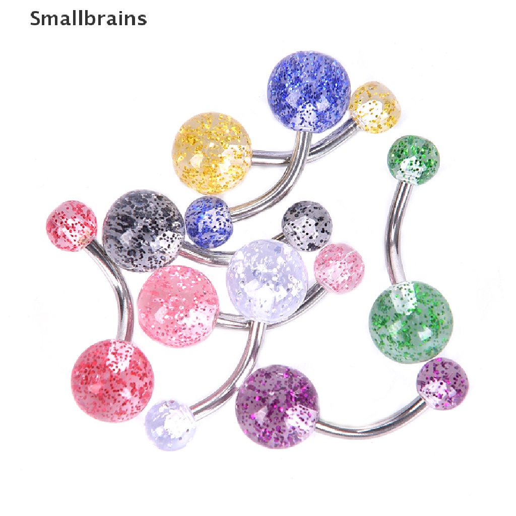Set 8 Khuyên Rốn Kim Tuyến Nhiều Màu Sắc