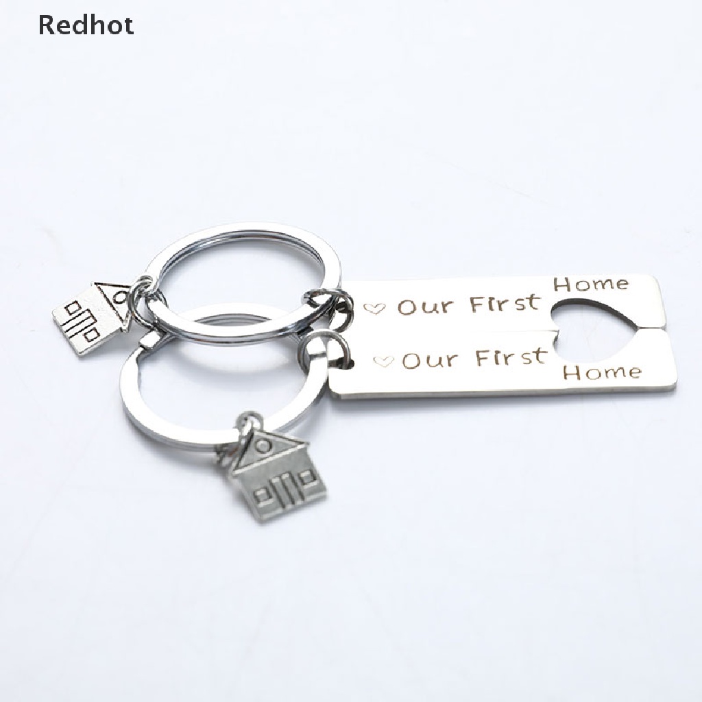 Bộ 2 Móc Khóa Hình Trái Tim Màu Hồng Xinh Xắn