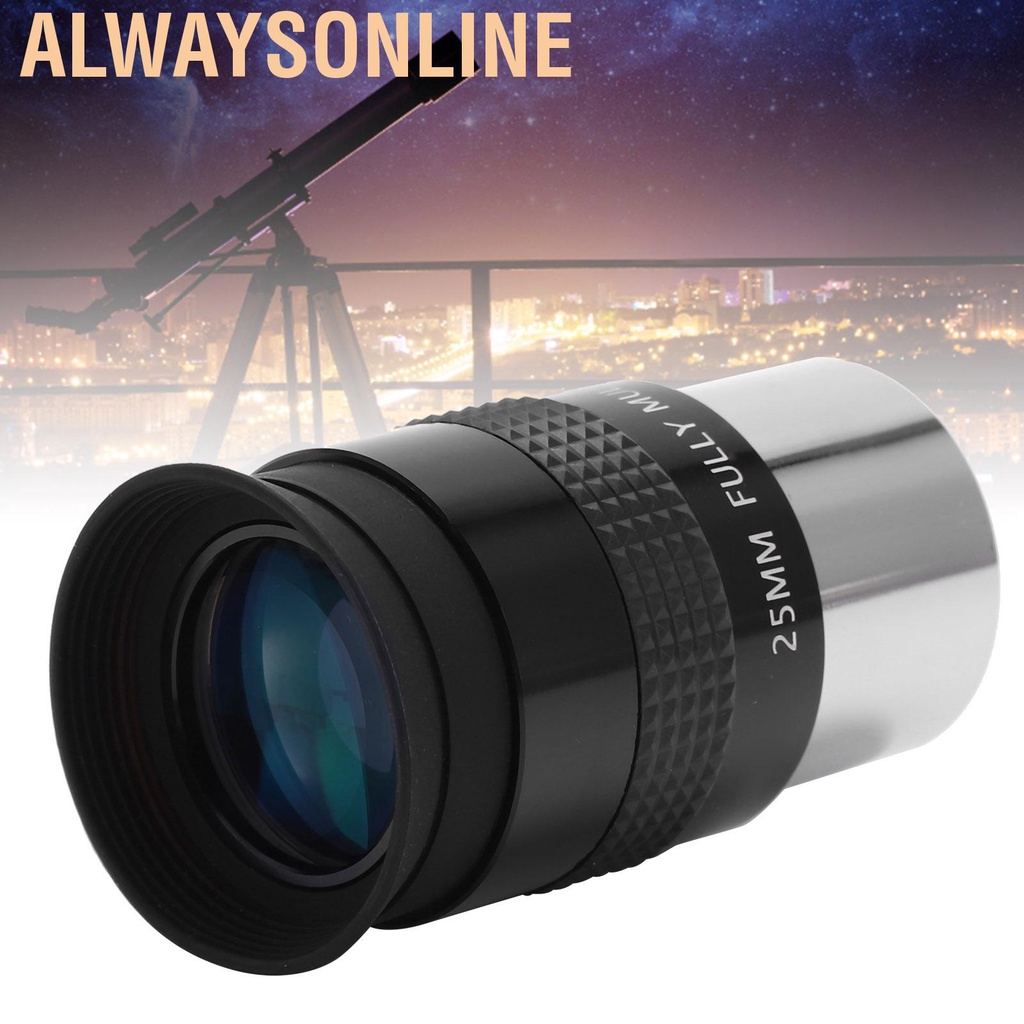 Alwaysonline 25mm Telescope 1.25in Multilayer Coating SPL Eyepiece Metal Telesco