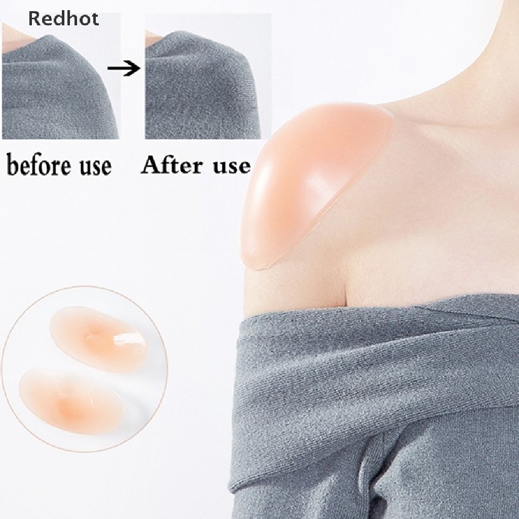 1 Cặp Đệm Silicone Mềm Dán Nâng Ngực Vai Vô Hình Size S / L