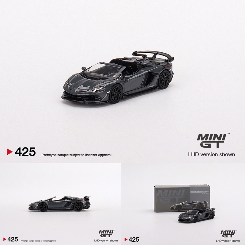 Mô Hình Xe Ô Tô Đồ Chơi MINI GT 1: 64 LP700 Aventador SVJ Roadster Griglo Telesto Telesto Diorama 425