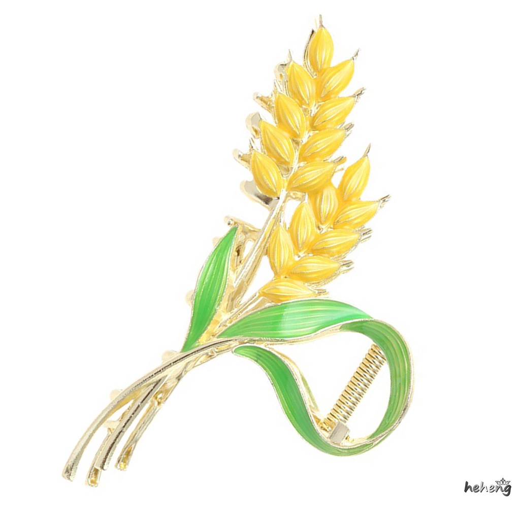 Kẹp Tóc Càng Cua Kim Loại Lúa Mì Dễ Dàng Kéo Lên Tóc Sáng Bóng Dày Dành Cho Bạn Nữ Và Phụ Nữ