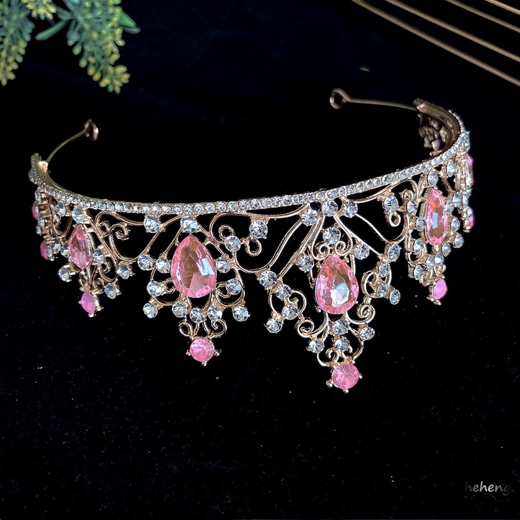 Vương Miện Đính Đá Pha Lê Xanh Hoàng Gia Cho Tiệc Hóa Trang