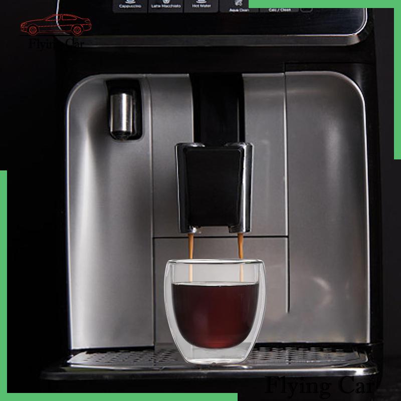 Set 2 Cốc Uống Cà Phê Hai Lớp Cách Nhiệt Dùng Cho Espresso