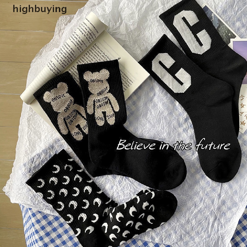 Vớ Dài Trung Bình Thoáng Khí Phong Cách Harajuku Nhật Bản Dễ Thương Cho Nữ