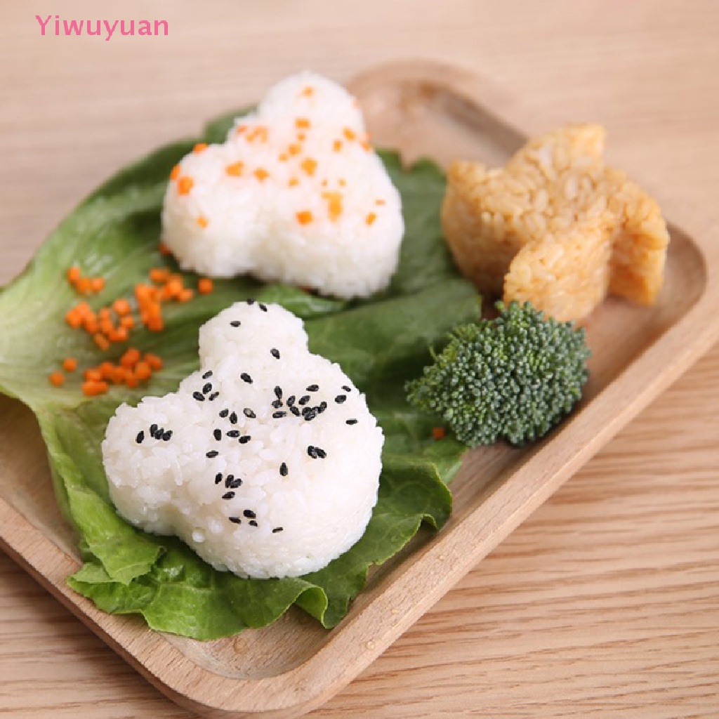 &lt; Yiwuyuan &gt; Khuôn Làm Cơm Bento Chống Dính Dễ Thương DIY Mới