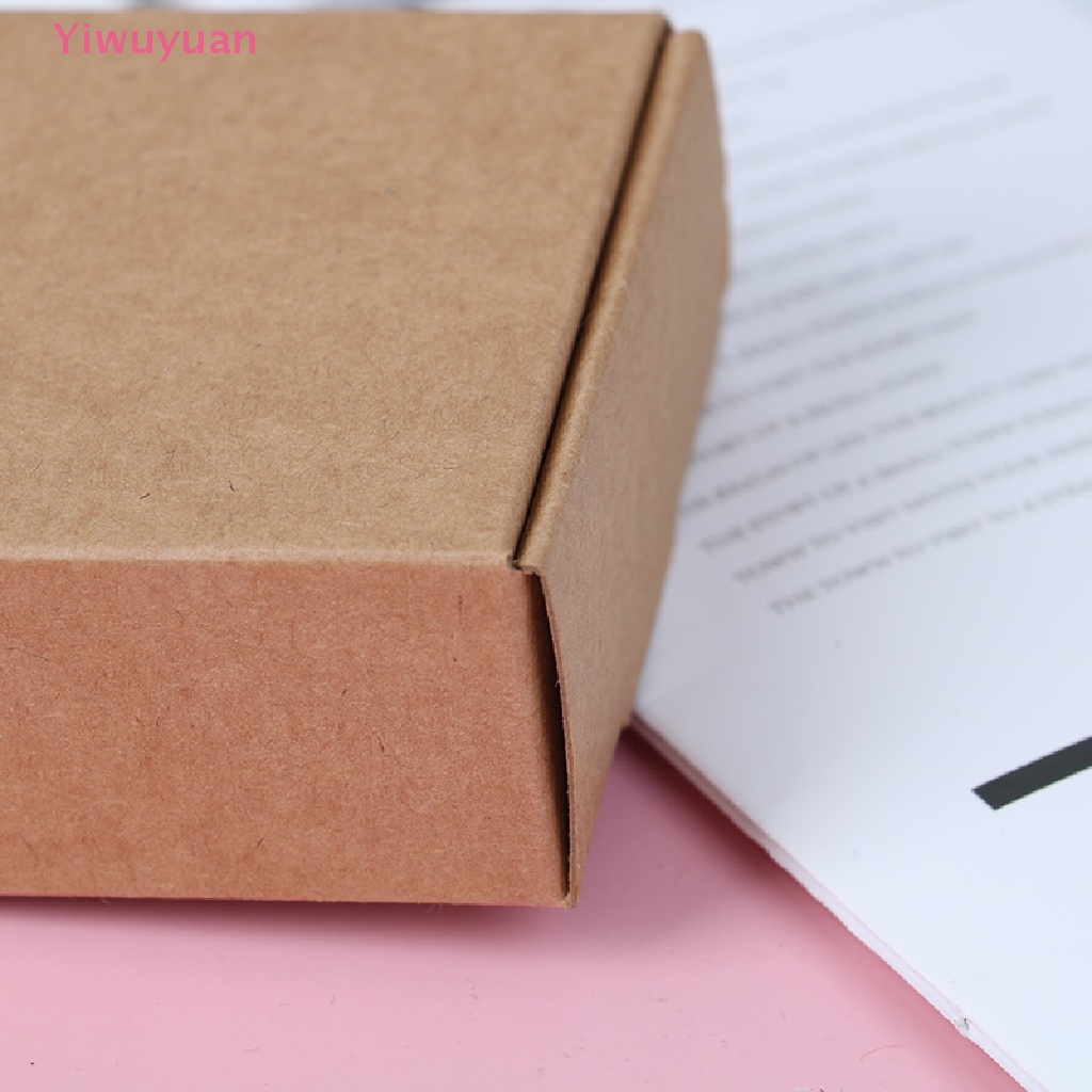 Bộ 10 Hộp Giấy Đựng Xà Phòng Tự Làm Màu Nâu Mới