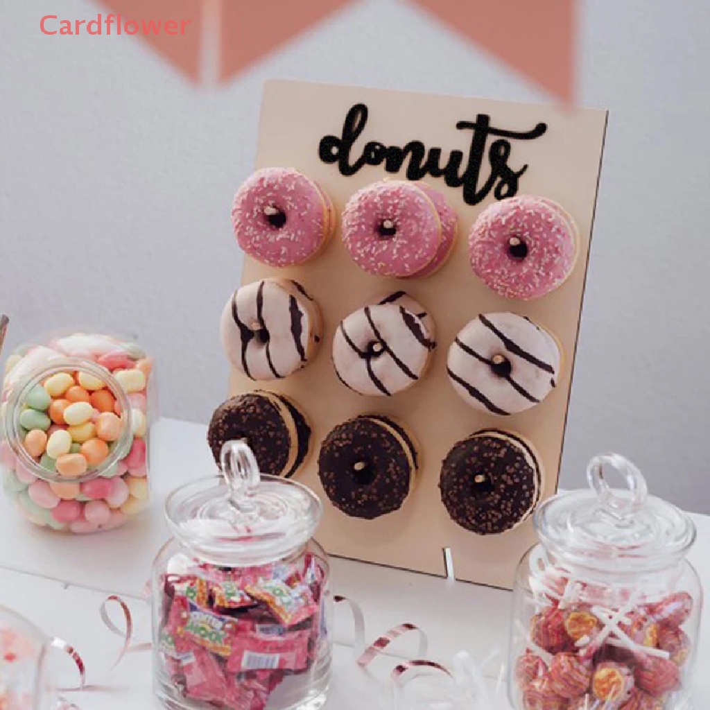 &lt; Cardflower &gt; Giá Đỡ Bảng Hình Bánh Donut Có Thể Treo Trang Trí Đám Cưới Mới