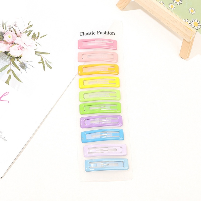 Set 10 Kẹp Tóc Kim Loại Dễ Thương Cho Mọi Loại Tóc