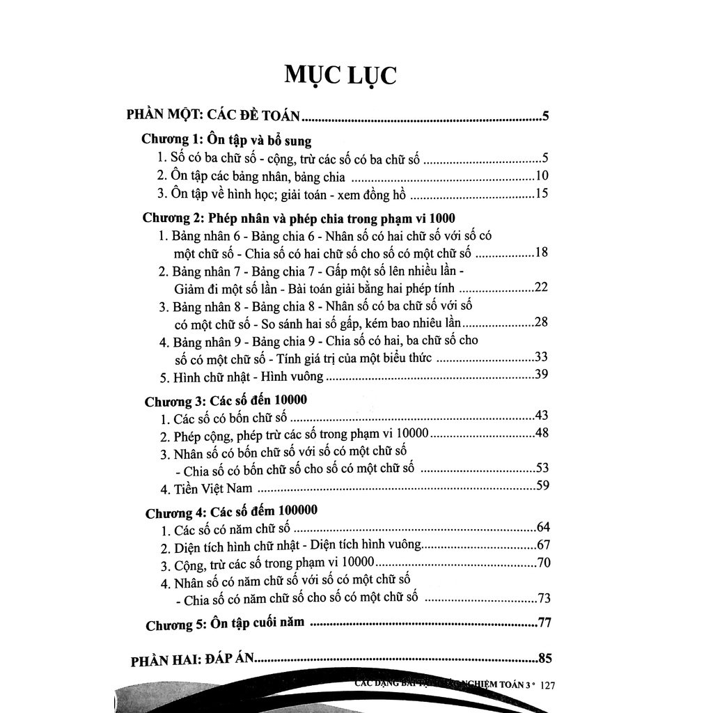 Sách Các Dạng Bài Tập Trắc Nghiệm Toán 3