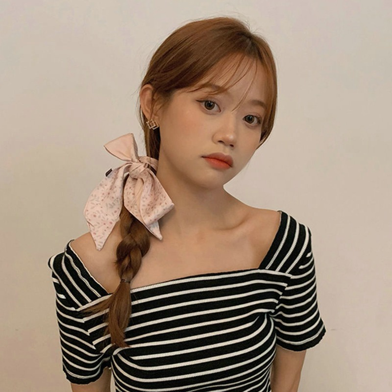 Dây Cột Tóc Ruy Băng Dài Bằng Lụa Satin Thời Trang Cổ Điển Cho Nữ dreamdiary