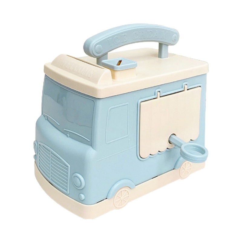 Hộp Đựng Tiền Tiết Kiệm Hình Xe Hơi Hoạt Hình Siêu Dễ Thương Có Khóa Và Chìa Khóa Cho Trẻ Em