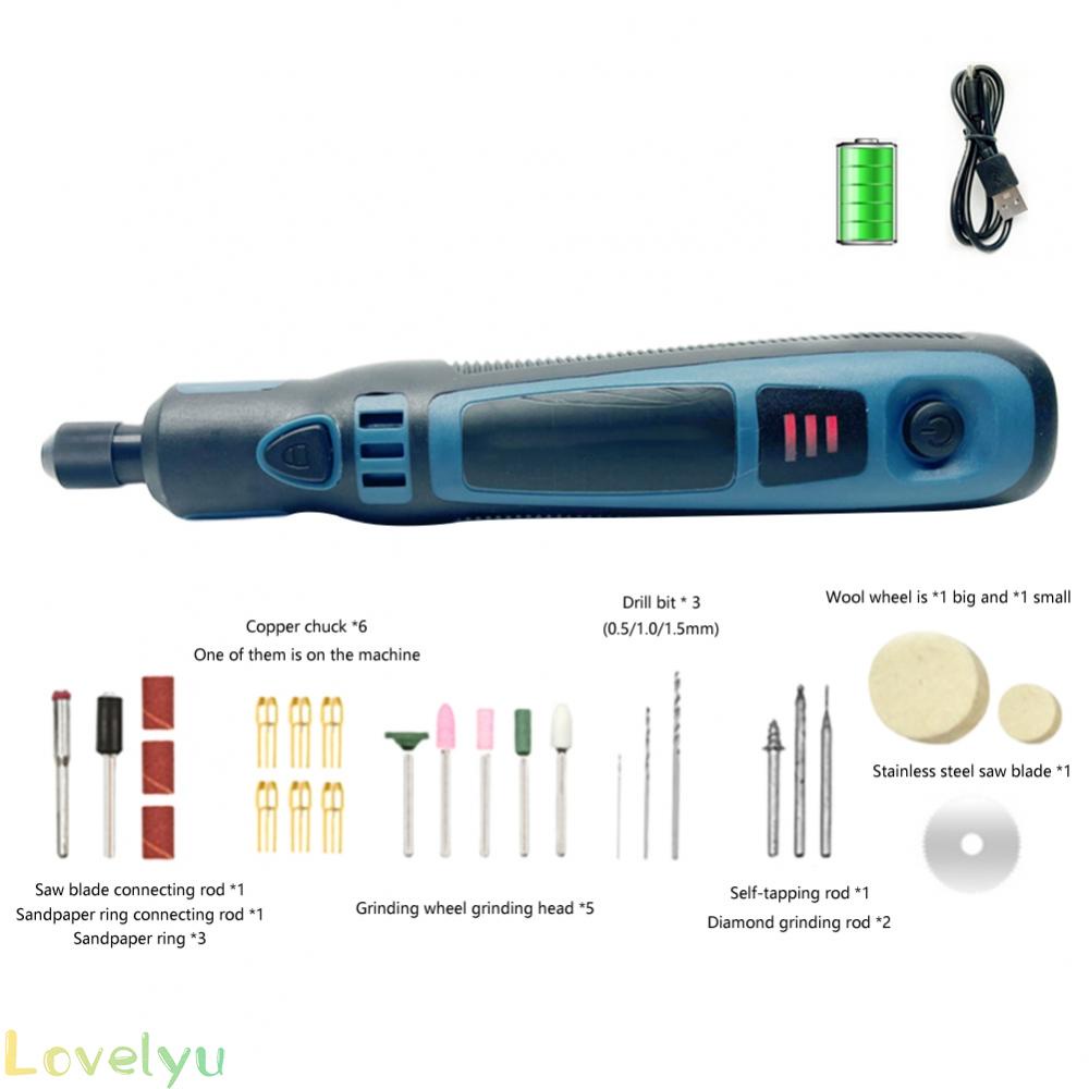 ⭐2023 ⭐26pcs Cordless Rotary Tool Kit Woodworking Engraving Pen DIY  Wireless Drill