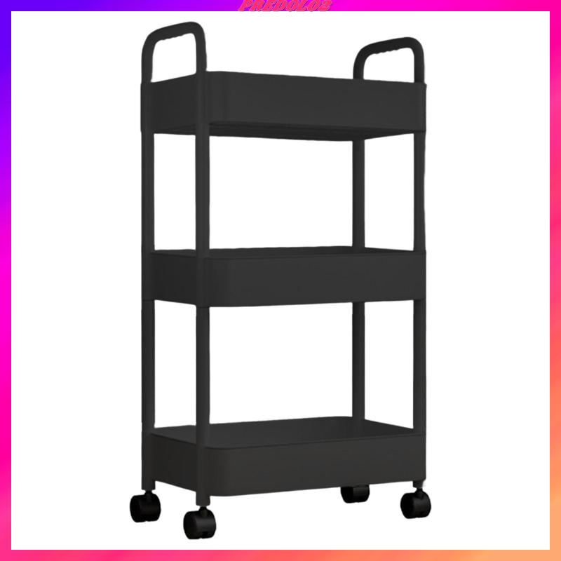 [Predolo2] Xe Đẩy Nhà Bếp / Văn Phòng / Nhà Tắm 3 Lớp Có Bánh Xe Và Giá Đỡ