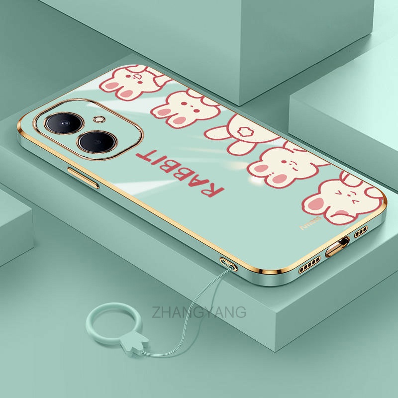 Ốp Điện Thoại TPU Silicon Chống Rơi Hình Thỏ Có Dây Đeo Cho Redmi note 12 Redmi note 12 Pro