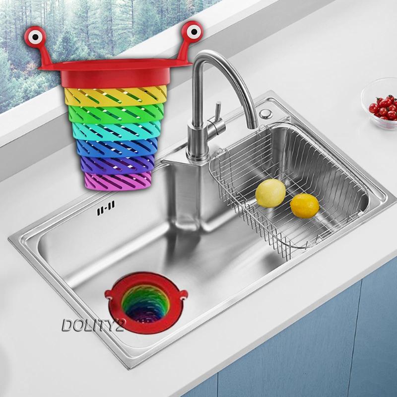 Bộ Lọc Cặn Bồn Rửa Chén Nhiều Màu Có Thể Gập Lại Tiện Dụng