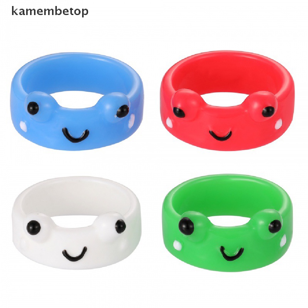 Nhẫn Hình Ếch Và Gà Hoạt Hình Cá Tính Dành Cho Nữ