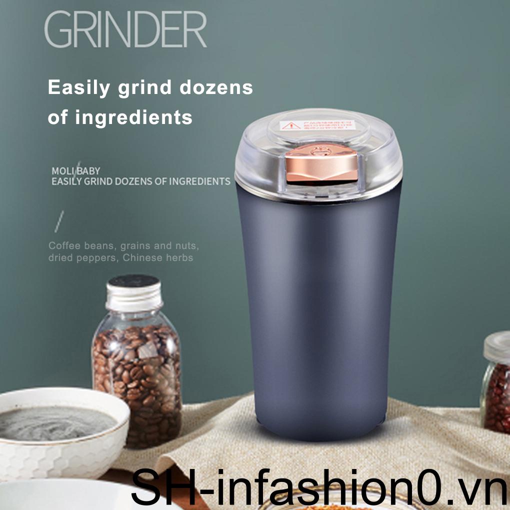 Máy Xay Tiêu Điện Bằng Thép Không Gỉ Hai Lớp Chống Trượt Loại Bỏ Tiếng Ồn Thấp Màu Xanh Dương