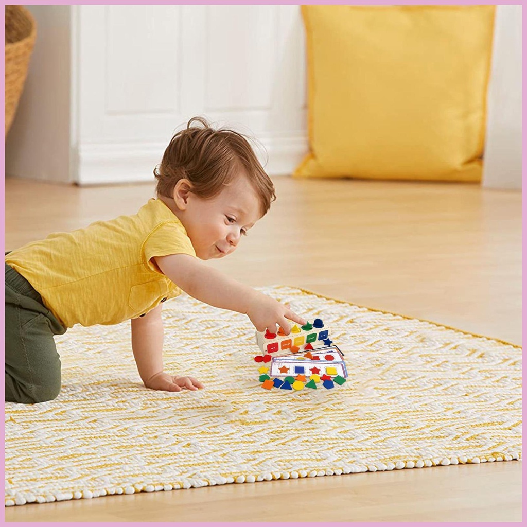 Đồ Chơi Phân Loại Và Xếp Chồng Montessori Nhiều Màu Sắc Hình Dạng Và Hình Dạng Cho Bé