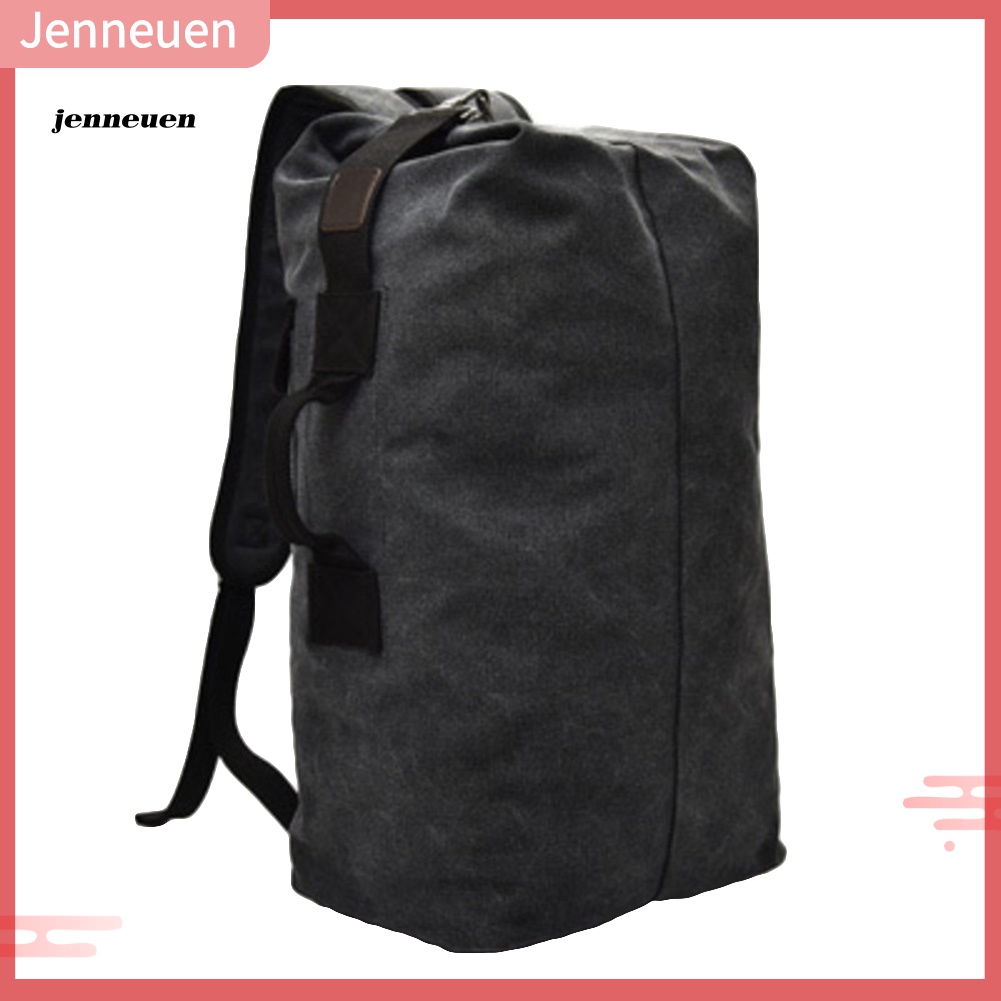 Balo Thể Thao Bằng Vải Canvas Màu Sắc Đơn Giản Sức Chứa Lớn Dành Cho Nam