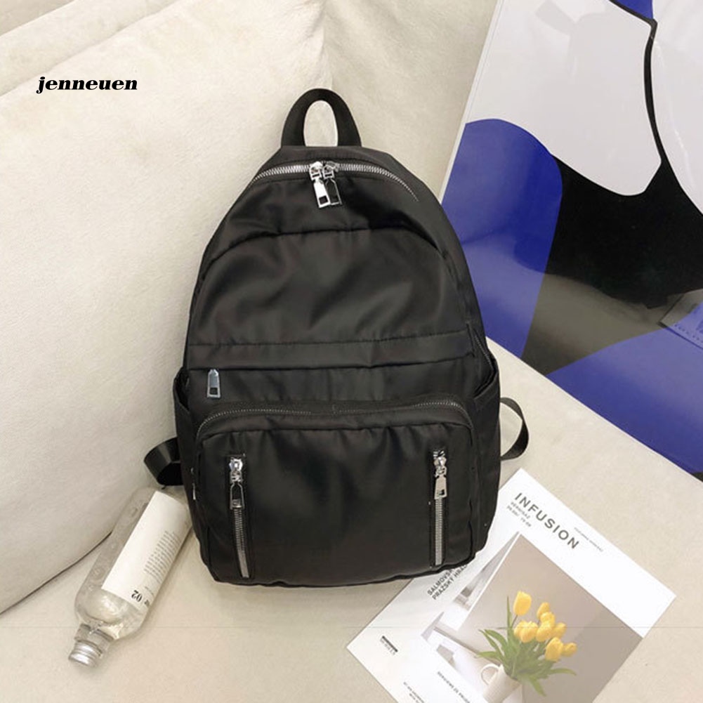 Ba Lô Đi Học / Du Lịch Nhiều Ngăn Có Khóa Kéo Chống Thấm Nước Thời Trang Cho Nữ