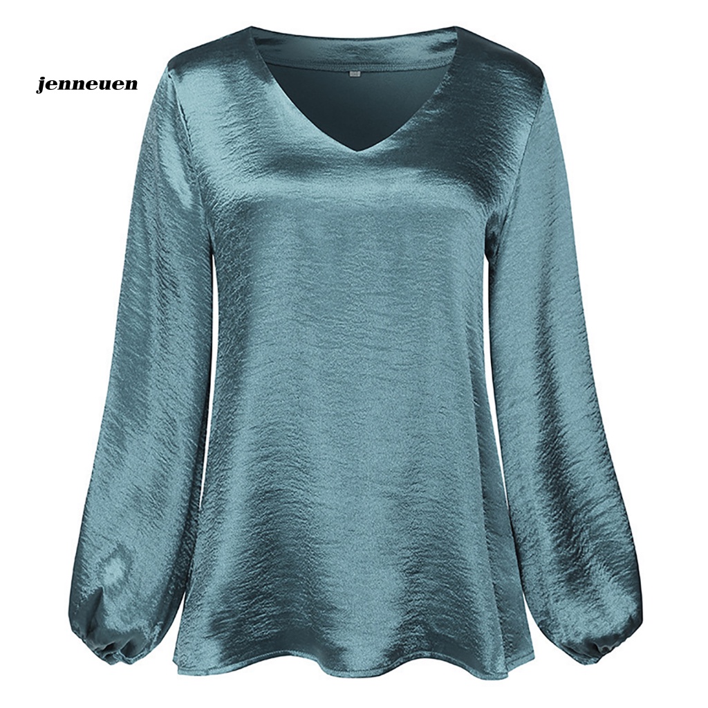 Áo Sơ Mi Dáng Rộng Co Giãn Màu Sắc Thời Trang Xuân Thu Cho Nữ