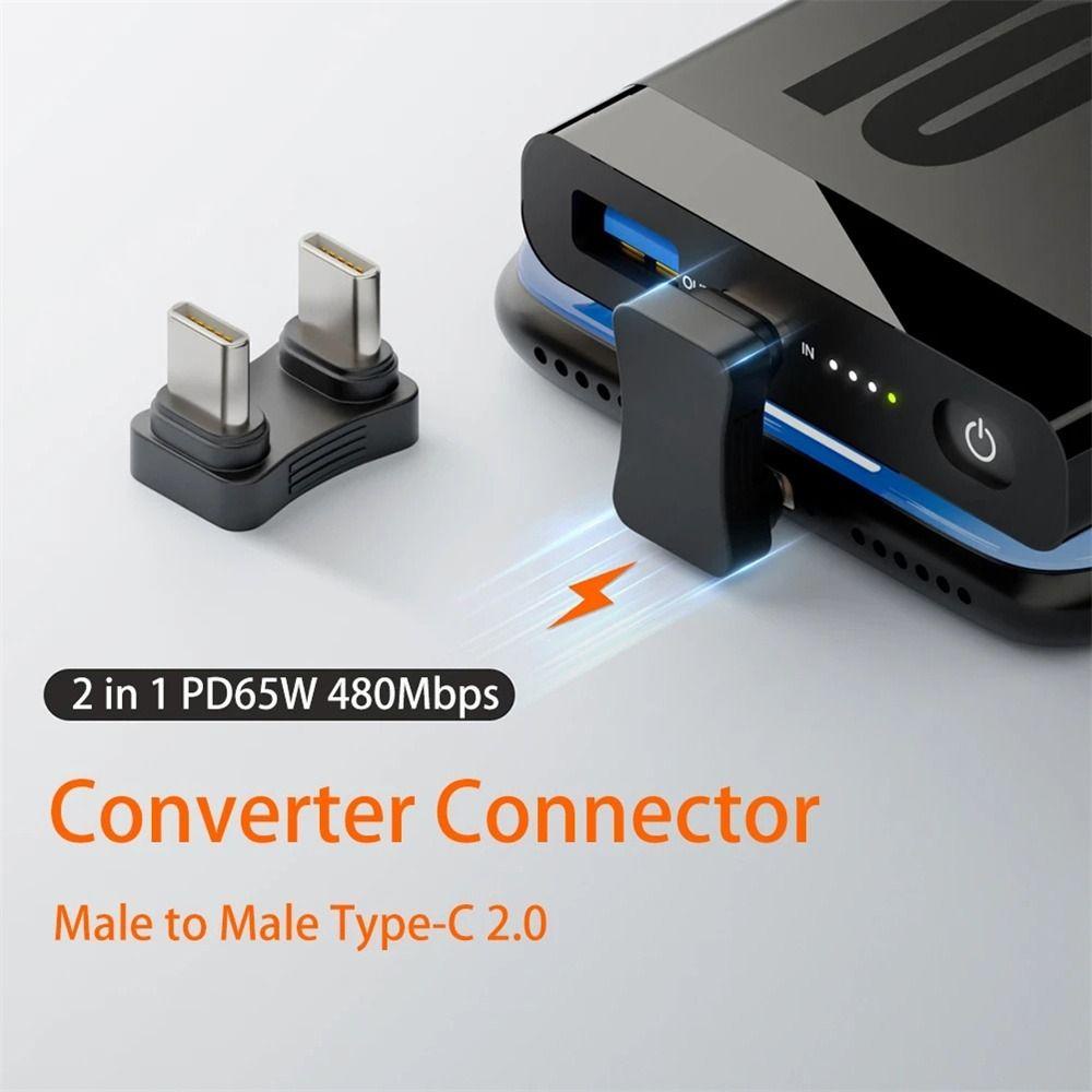 QUINTON Đầu Chuyển Đổi Cáp Sạc Type-C Đực Sang Đực Chuyên Dụng