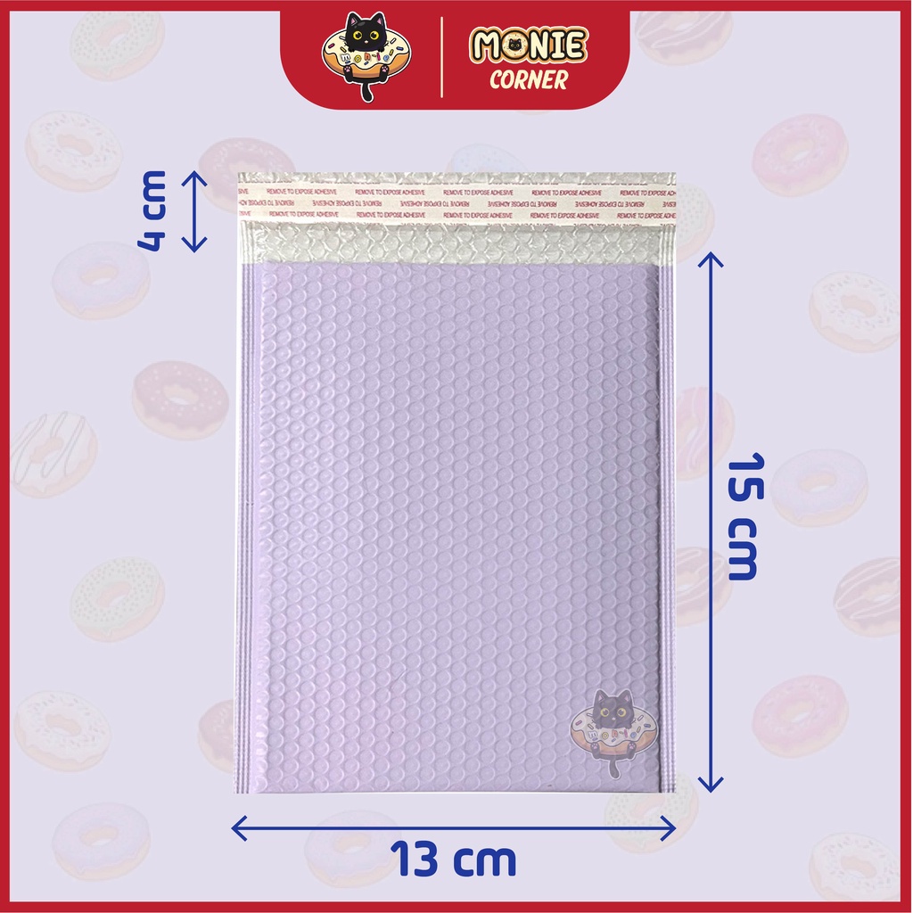 [Hỏa tốc] Túi bóng khí gói hàng bubble mailer Size 11x13cm, 13x15cm thích hợp gói phụ kiện, card,...