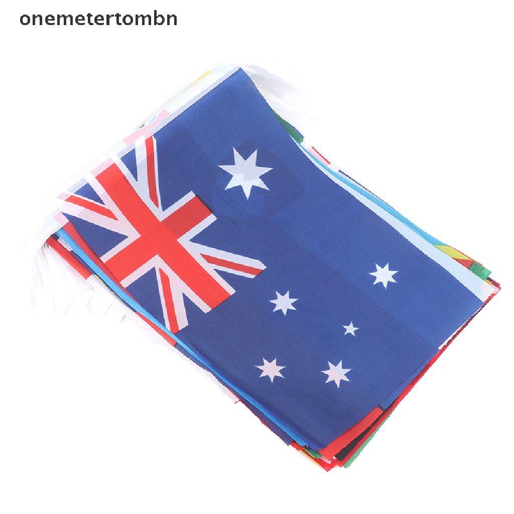 BN 50 Countries Flag 1 string Hanging Flag Banner World Rain Flags Party Decor n