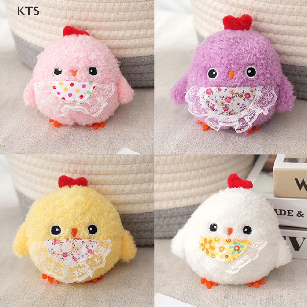 Móc Khóa Gà Nhồi Bông 10cm Đáng Yêu