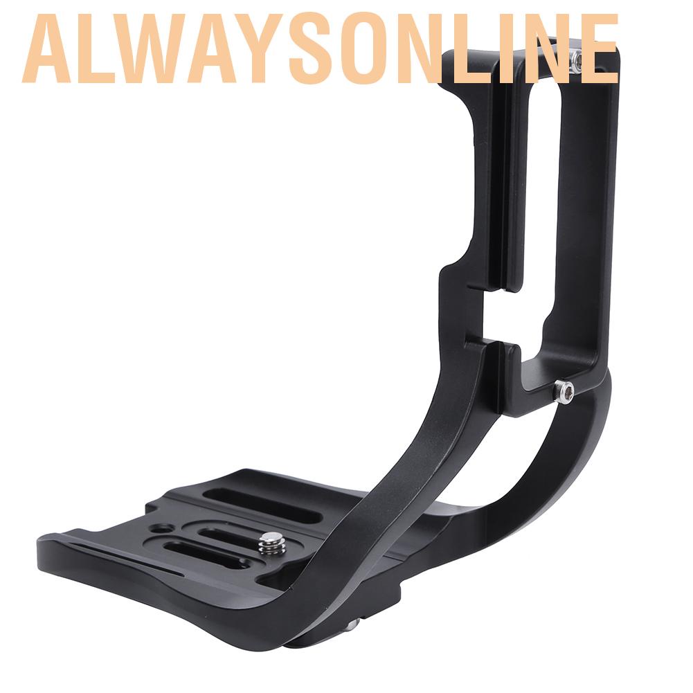 Alwaysonline Aluminium Alloy Vertical L Shape Bracket Quick Release Plate Holder Hand Set