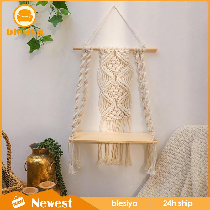 Kệ Gỗ Nổi Treo Tường Trang Trí Phòng Khách