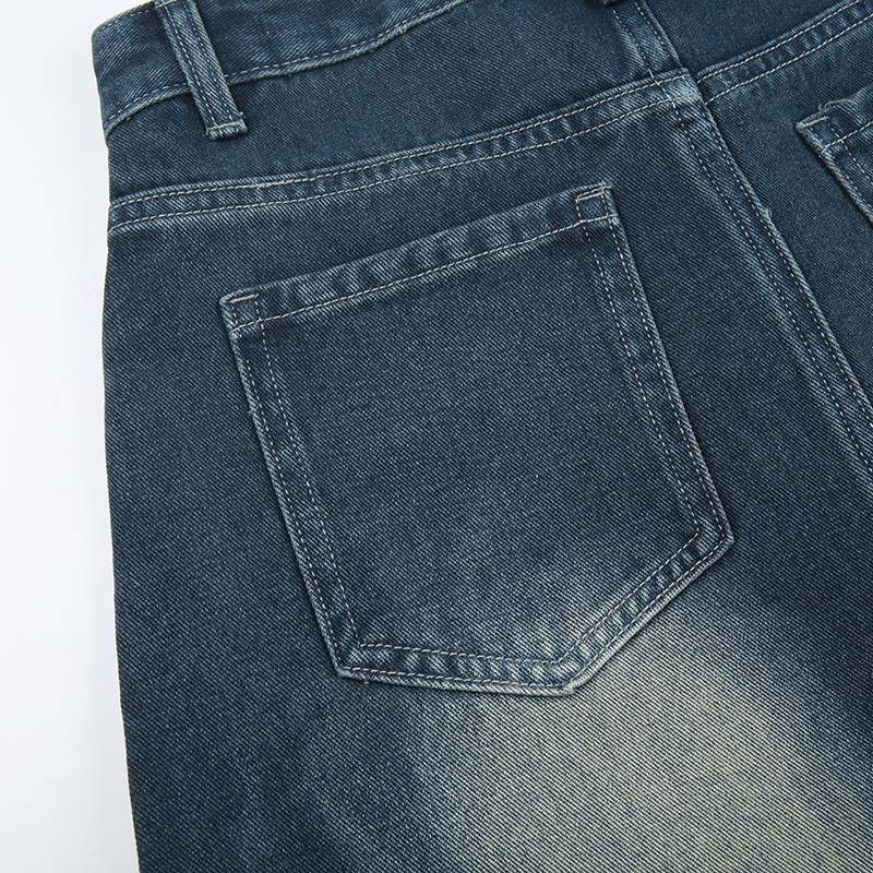 DUNEA Chân váy jean Dáng Rộng Thiết Kế Quyến Rũ Cho Nữ