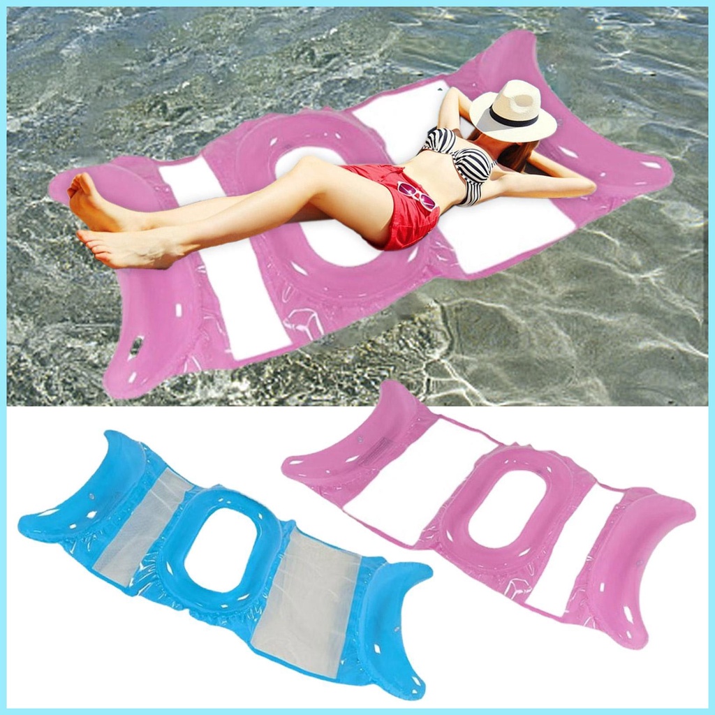 Võng Phao Bơm Hơi Ba Ống Dày Dặn Có Khóa Đóng Kín Mạnh Dùng Trong Mùa Hè